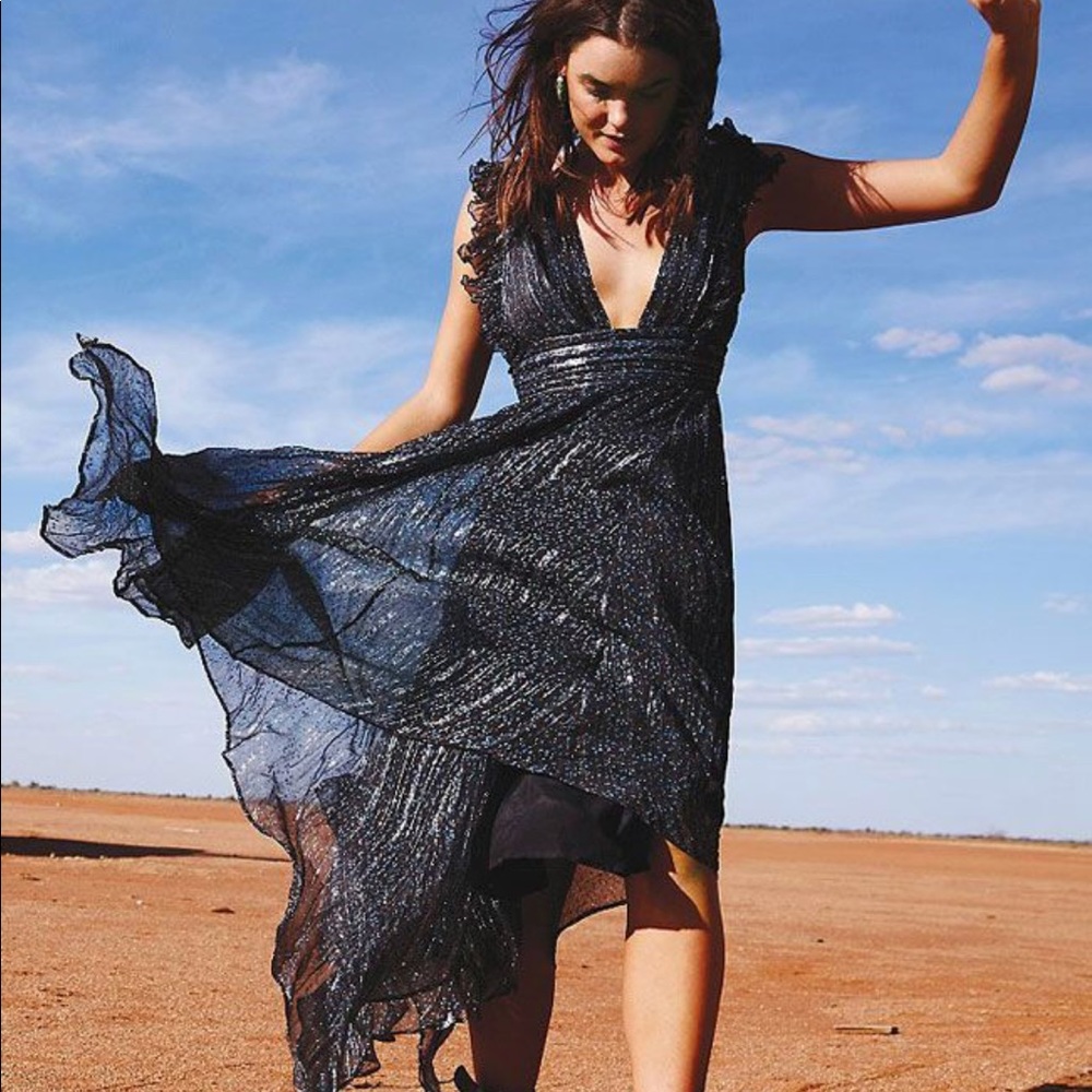 Free People ‘My Antonia’ Plunging Maxi